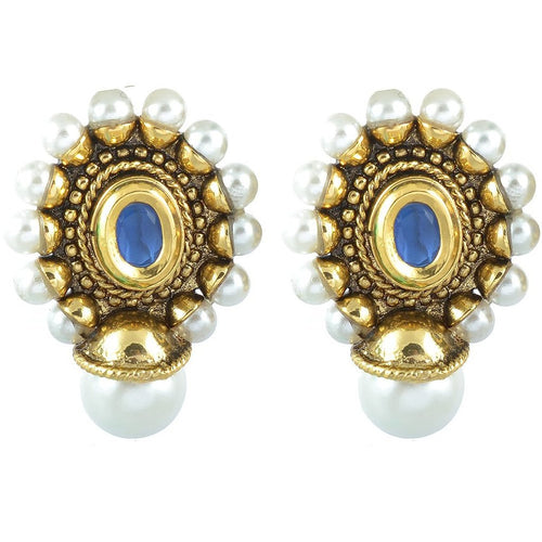 Antique Pearl Blue Earring For Women